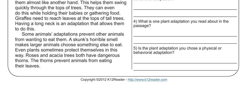 The best way to fill in animal adaptations worksheet pdf portion 2