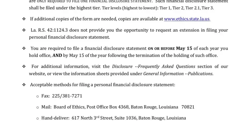 louisiana board of ethics tier 3 form conclusion process explained (part 1)