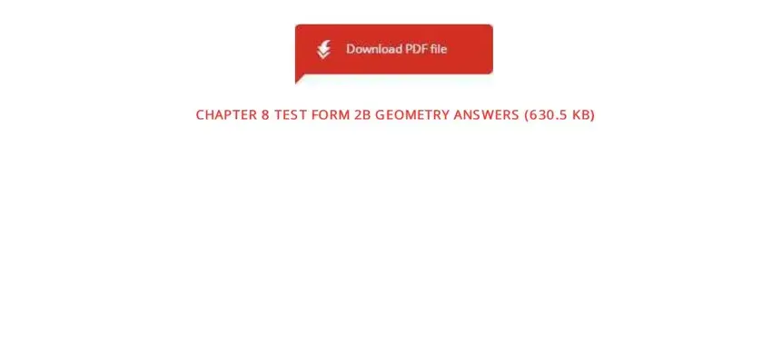 glencoe geometry chapter 8 test form 2b answer key completion process shown (part 1)