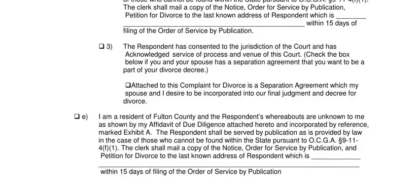 Filling in part 4 in are georgia divorce forms online