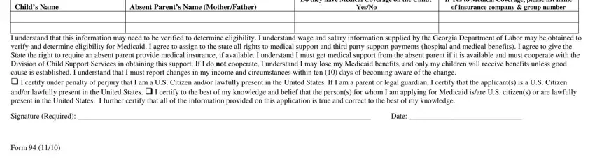 Form, If you are applying for Medicaid, and Date in medicaid georgia application form