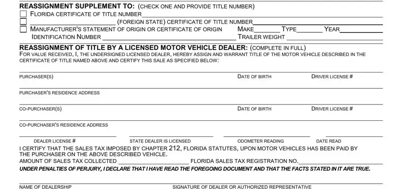 title reassignment form florida