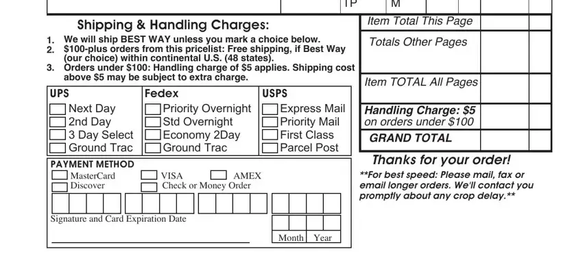 How you can prepare geoseed order form step 2