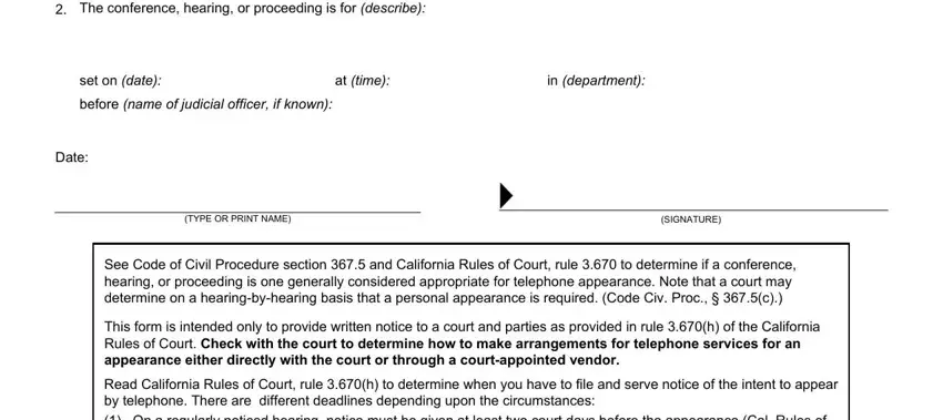 Tips to prepare notice california appear form stage 2