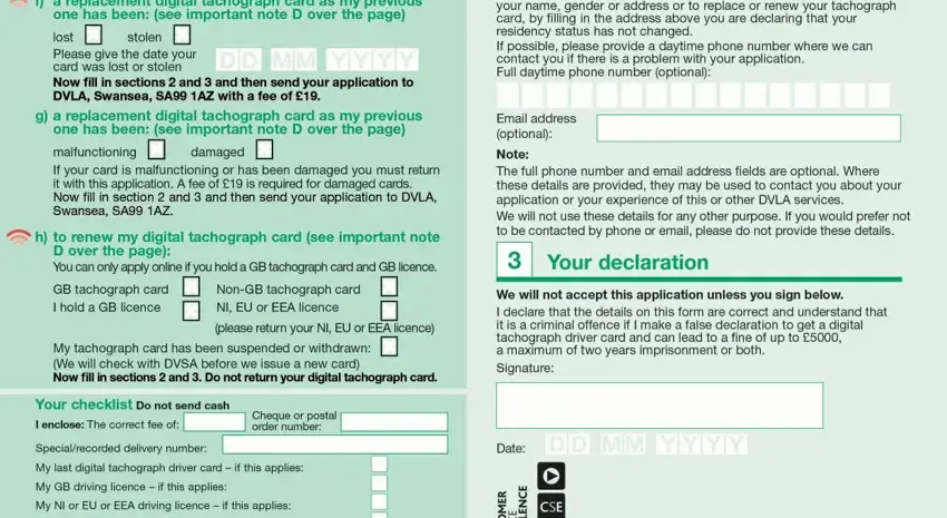 Part no. 2 of submitting where can i get a dvla application completion form