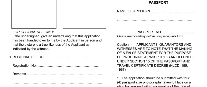 Completing section 1 in ghana passport forms pdf