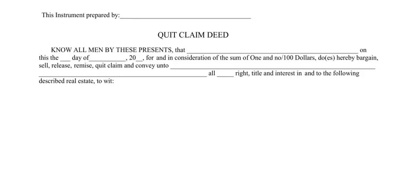 tennessee quit claim deed completion process described (step 1)