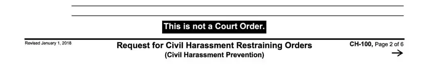 The right way to prepare Civil Harassment Packet Form step 5