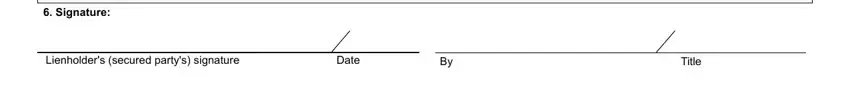 Title, Date, and Signature of SFN