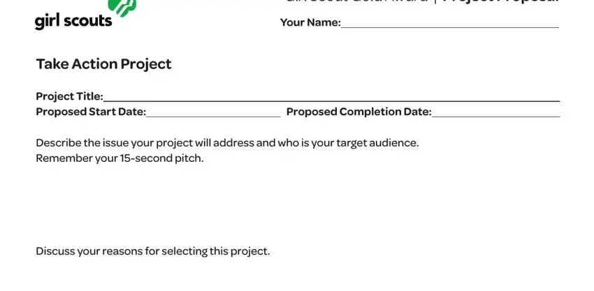 project proposal girl writing process detailed (step 5)