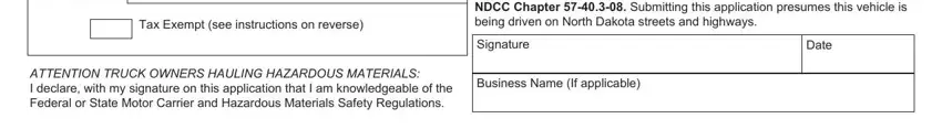 How you can fill out north dakota application title step 3