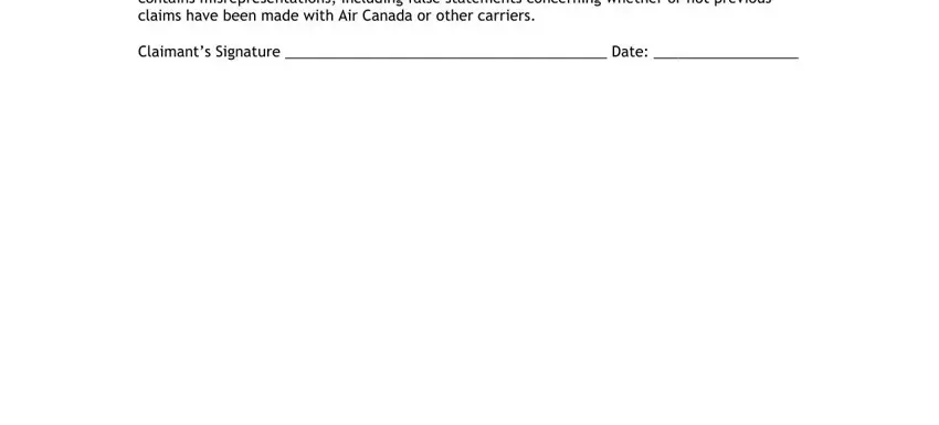 air canada interim expense claim form completion process explained (part 5)