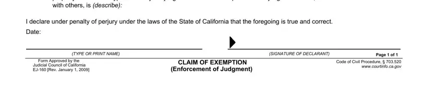 Guidelines on how to fill out claim for exemption form form step 3