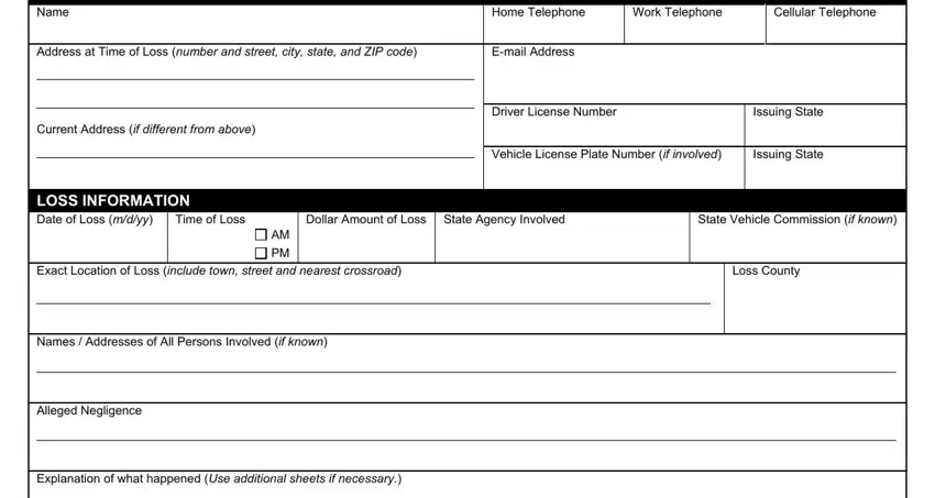 Tort Claim Form ≡ Fill Out Printable Pdf Forms Online 6353