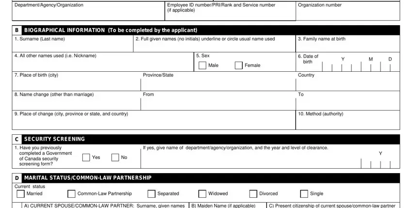 330 60e security clearance form completion process detailed (stage 2)
