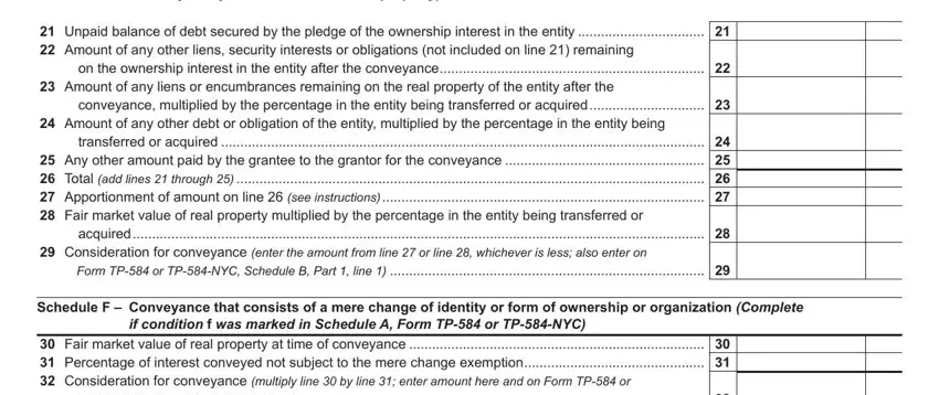 Guidelines on how to fill out tp584 1 fill in part 3