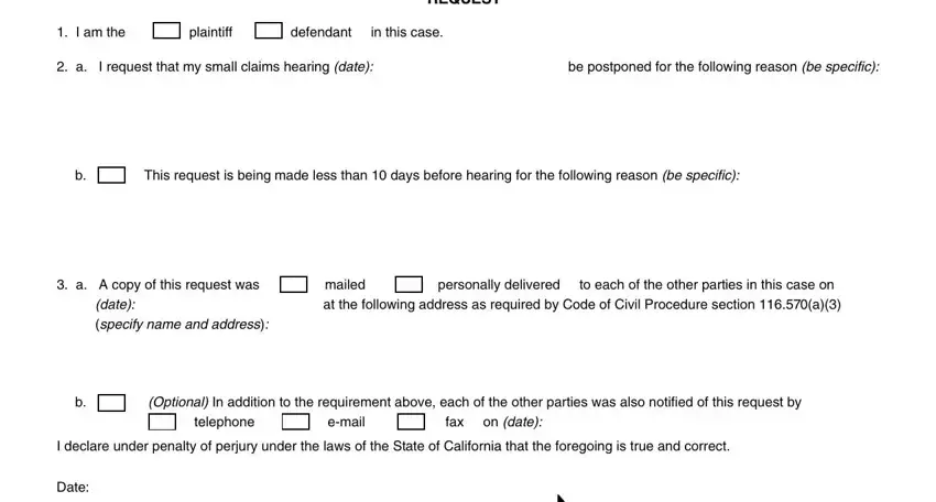 How to complete california small claims forms sc110 part 2