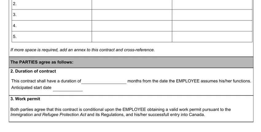 Filling out part 4 in esdc emp5604 form
