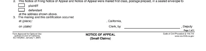 Filling in part 3 of california form sc 140
