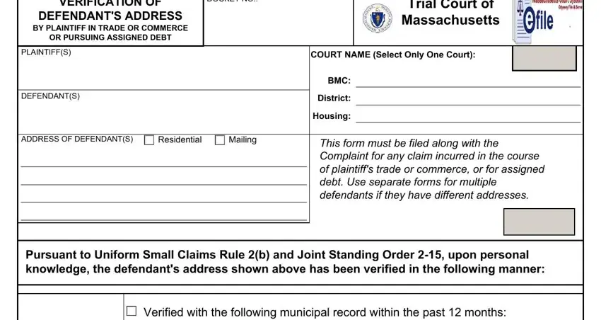 How you can complete verification defendant portion 1
