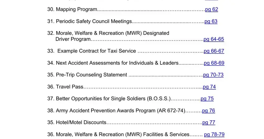 Completing part 4 of fc form 2005 pov inspection pdf