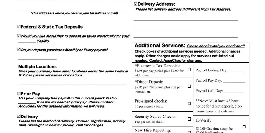 Filling out segment 2 of labcorp client user set up form