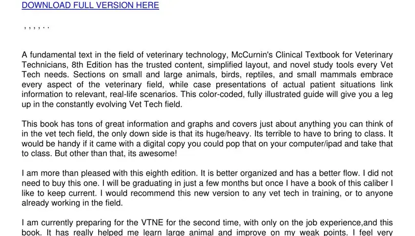 Part number 1 in completing mccurnin's clinical textbook for veterinary technicians 9th edition No Download Needed