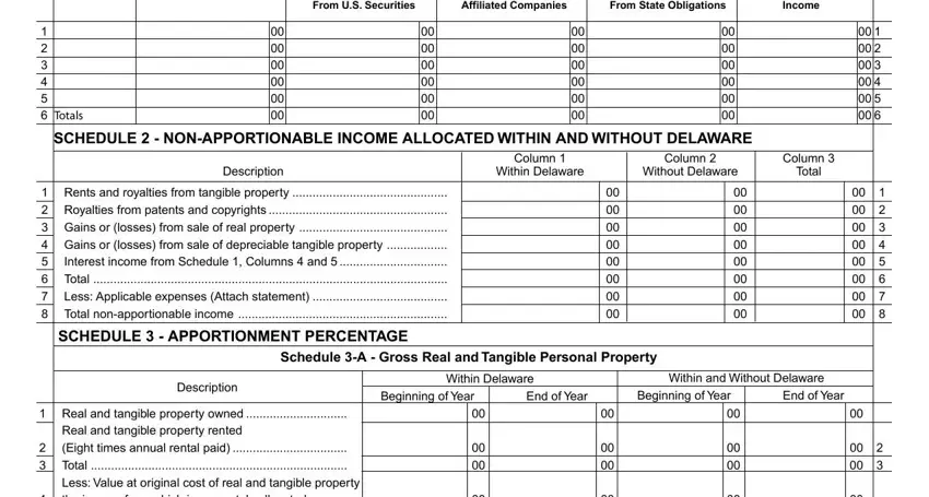 Find out how to prepare Delaware Form 1100X step 4
