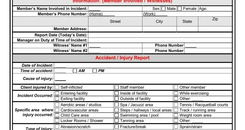 gym incident report template completion process outlined (portion 1)