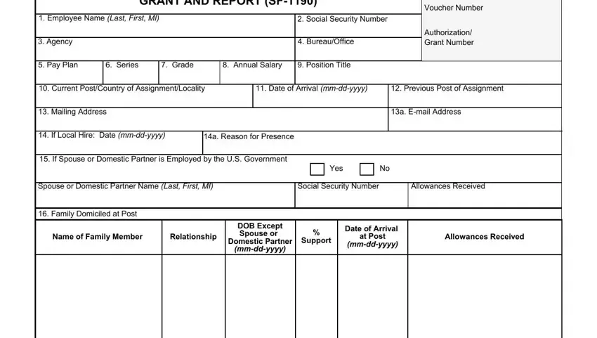 Part number 1 of filling in 1190 tax form