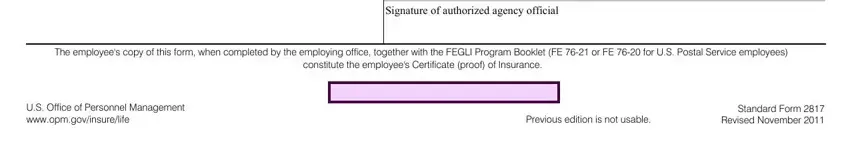 Previous edition is not usable, constitute the employees, and Standard Form  Revised November inside insurance election