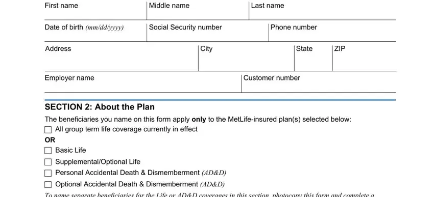 Ways to prepare metlife beneficiary portion 1