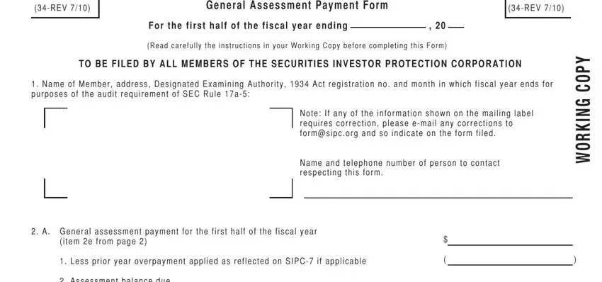 Completing part 1 of how to fill out a sipc 6