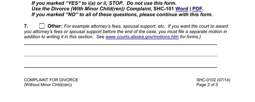 Writing part 1 of alaska court shc 1500