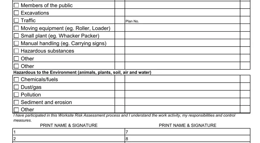 Chemicalsfuels, Other Hazardous to the Environment, and Plan No of site induction sheet