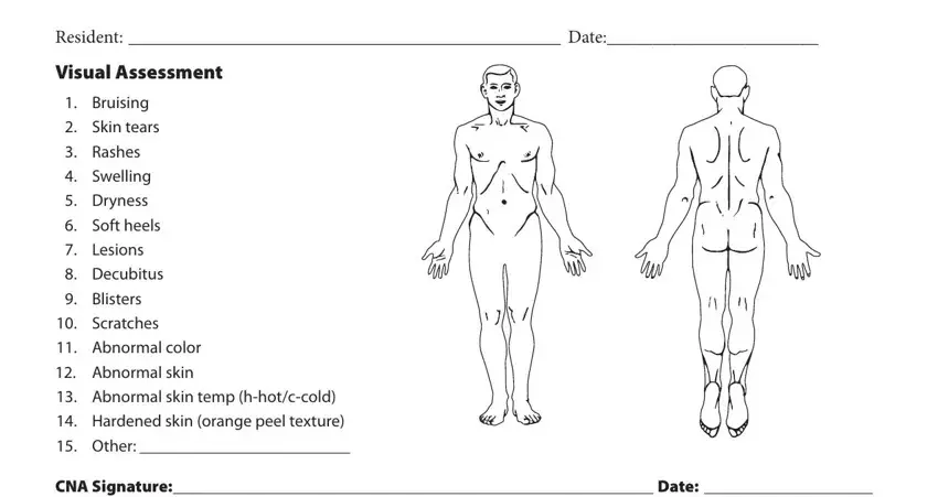 Stage no. 1 for completing shower sheets cna