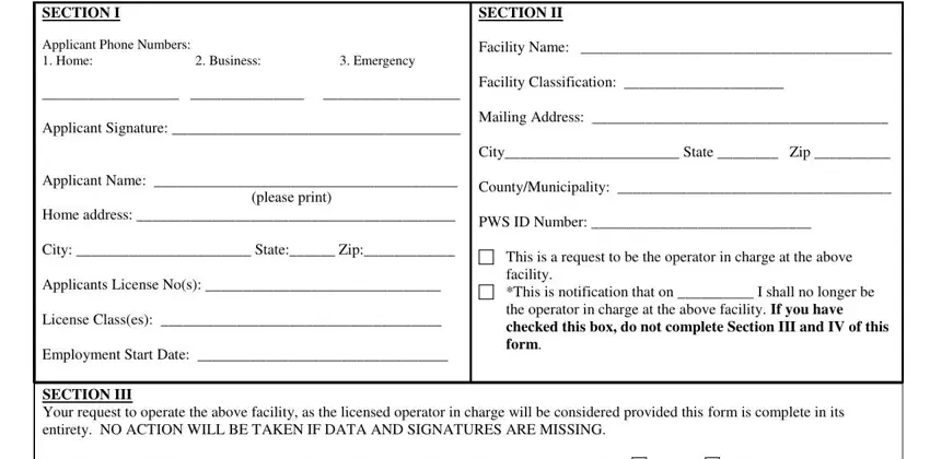 licensed operator form wastewater writing process clarified (step 1)