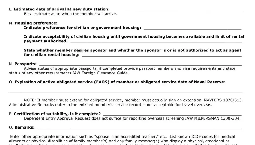 Advise status of appropriate, NOTE If member must extend for, and Best estimate as to when the in entry approval form