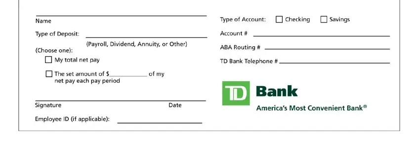 td bank deposit form conclusion process shown (step 1)