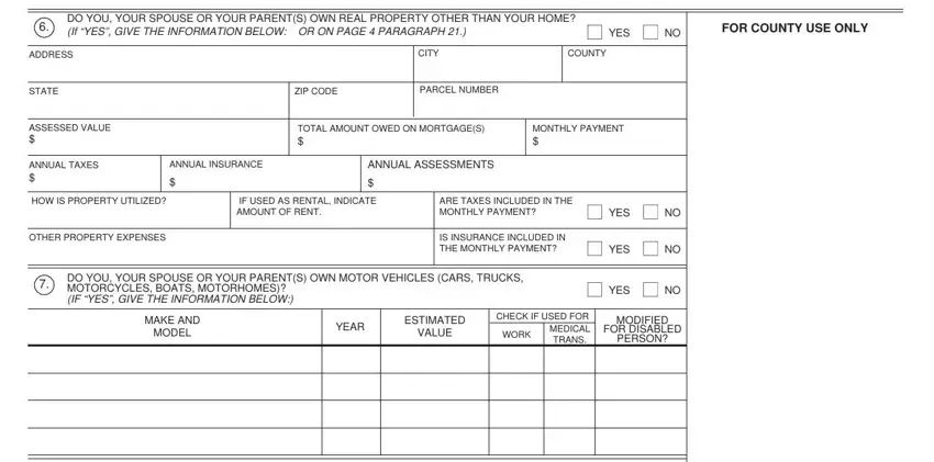 Completing segment 4 in california department of social services forms