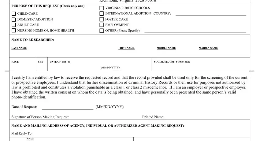 Best ways to fill in virginia sp 230 form step 1