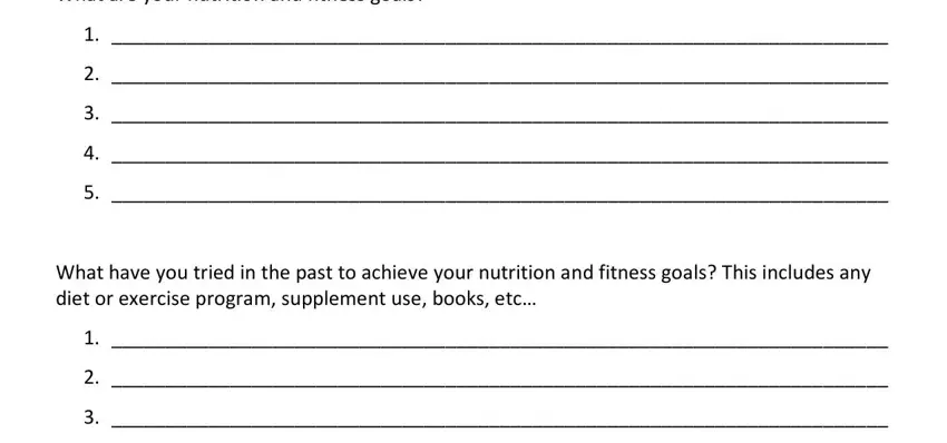 Completing part 2 of nutrition form printable