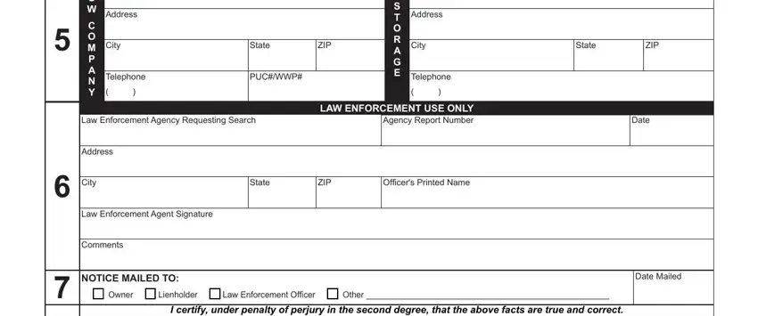 Address, State, and PUCWWP in colorado public tow