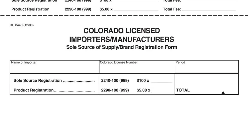 Find out how to fill in Colorado Form Dr 8440 step 2