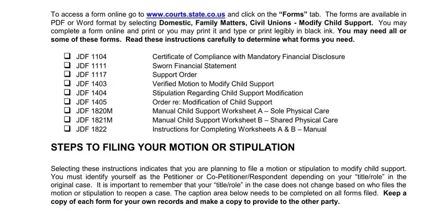 co file stipulation writing process explained (portion 2)
