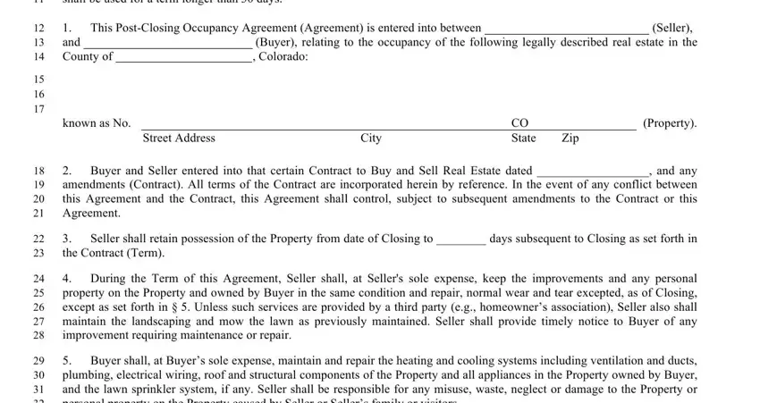 co occupancy agreement conclusion process detailed (portion 1)