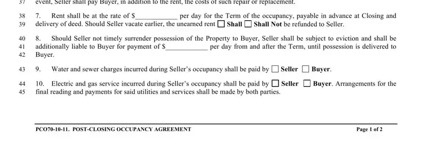 Tips to fill out co occupancy agreement portion 2