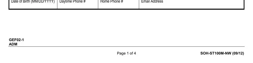 Email Address, SOHSTMNW, and Page  of of metlife form statement health pdf