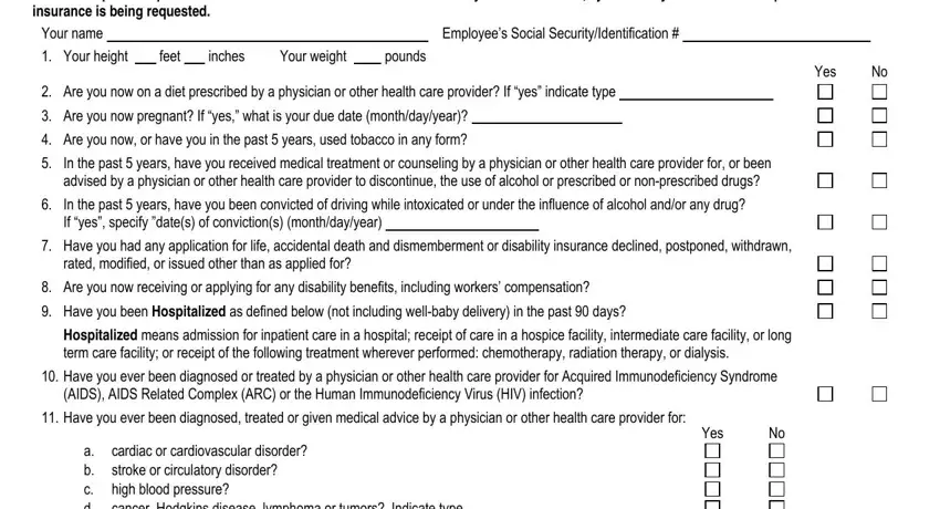 Stage no. 3 in filling in metlife form statement health pdf