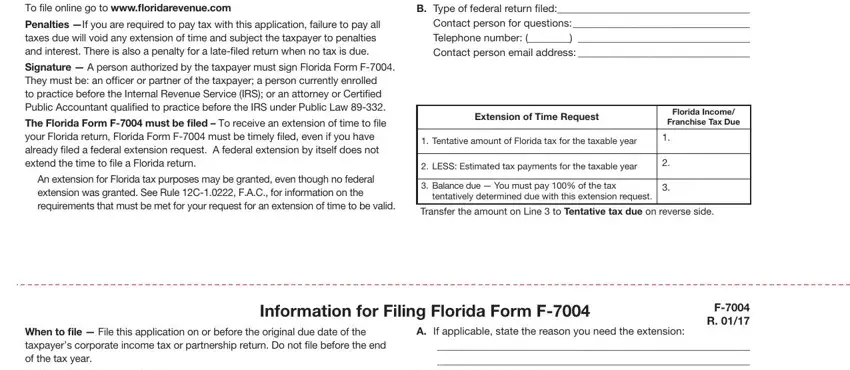 Writing part 5 of florida extension application